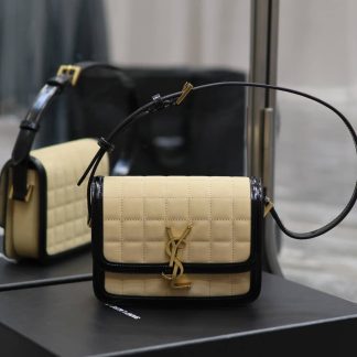 Replica Saint Laurent Solferino Satchel In Box Crema Black