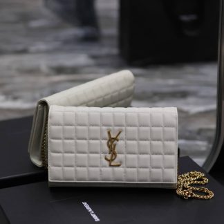 Replica Saint Laurent Cassandre Lambskin wallet on Chain