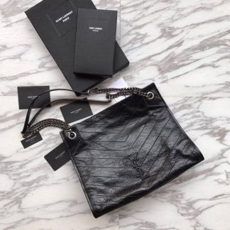 Replica Saint Laurent Niki Crinkled Vintage Leather Shopping Bag