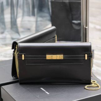 Replica Saint Laurent Manhattan leather shoulder bag