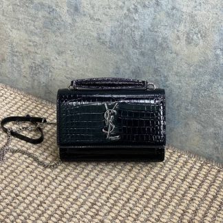 Replica Saint Laurent Sunset Wallet On Chain Black