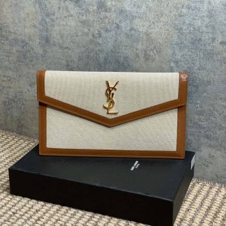 Replica Saint Laurent Uptown Canvas Pouch Clutch