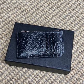 Replica Saint Laurent Calfskin 5 Fragments Zip Pouch Card Holder