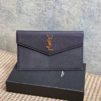 Replica Saint Laurent Uptown Monogram Grain De Poudre Pouch