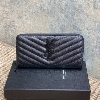 Replica Saint Laurent Monogram Zipper Long Wallet