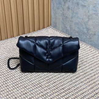 Replica Saint Laurent Quilted Lambskin Loulou Puffer Toy Shoulder Bag