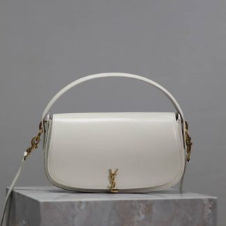 Replica Saint Laurent Voltaire In Box Shoulder Bag Off White