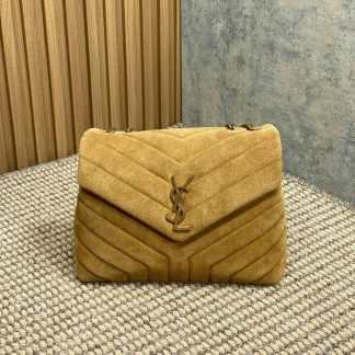 Replica Saint Laurent Loulou Quilted Suede small shoulder bag