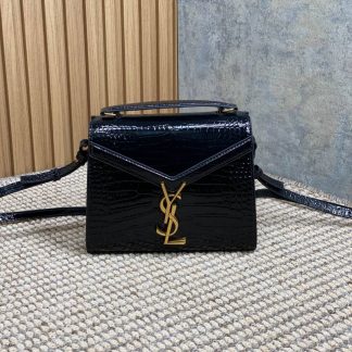 Replica Saint Laurent Cassandra Top Handle leather crossbody bag