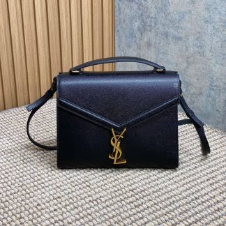 Replica Saint Laurent Cassandra Top Handle leather crossbody bag