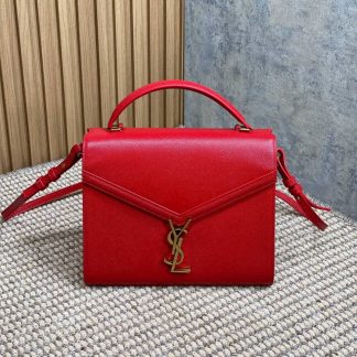 Replica Saint Laurent Cassandra Top Handle leather crossbody bag