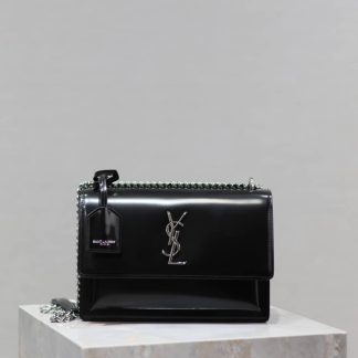 Replica Saint Laurent Womens Sunset Leather Shoulder Bag