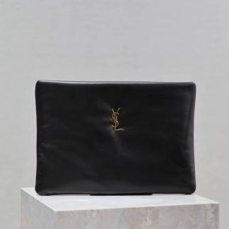 Replica Saint Laurent Womens Lambskin Calypso Pouch