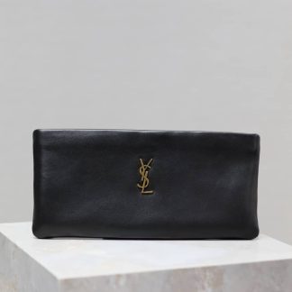 Replica Saint Laurent Calypso Long Pouch Black