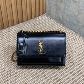 Replica Saint Laurent Calfskin Sunset Shoulder Bag