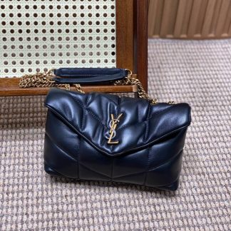 Replica Saint Laurent Quilted Lambskin Loulou Puffer Chain Shoulder Bag