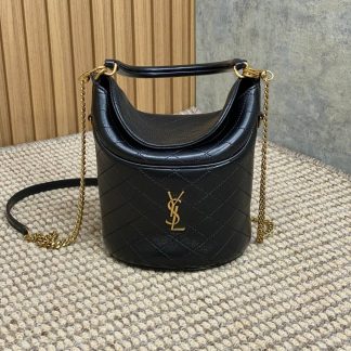 Replica Saint Laurent Gaby leather bucket bag