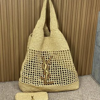 Replica Saint Laurent Raffia Icare Tote Bag