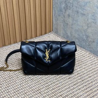 Replica Saint Laurent Loulou Puffer quilted small shoulder bag