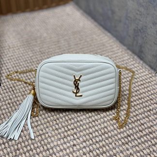 Replica Saint Laurent Monogram mini Lou shoulder camera bag