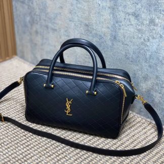 Replica Saint Laurent Lambskin Lyia Duffle Bag