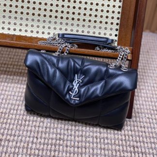 Replica Saint Laurent Loulou Puffer quilted leather shoulder bag