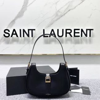 Replica Saint Laurent Leather Le Fermoir Hobo Bag