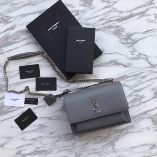 Replica Saint Laurent Sunset Smooth Leather Shoulder Bag