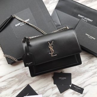 Replica Saint Laurent Sunset Smooth Leather Shoulder Bag