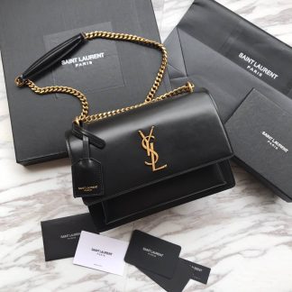 Replica Saint Laurent Sunset Smooth Leather Shoulder Bag