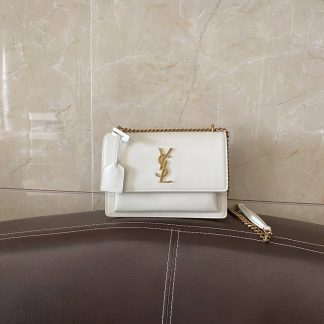 Replica Saint Laurent Sunset Smooth Leather Shoulder Bag