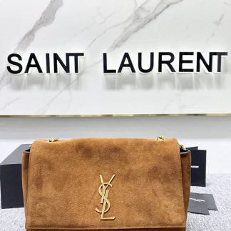 Replica Saint Laurent Kate Suede reversible shoulder bag