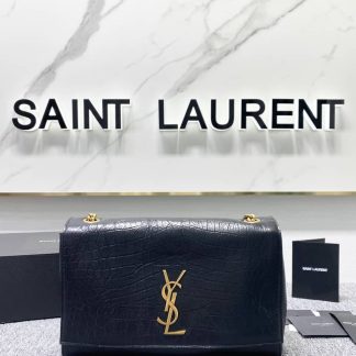 Replica Saint Laurent Kate Suede reversible shoulder bag