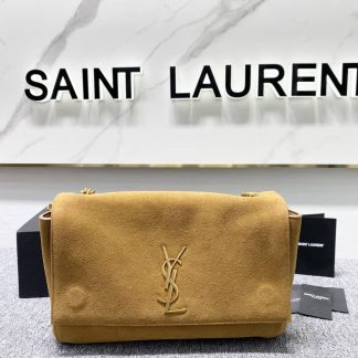 Replica Saint Laurent Kate Suede reversible shoulder bag