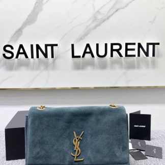 Replica Saint Laurent Kate Suede reversible shoulder bag