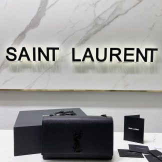 Replica Saint Laurent Kate Grain Leather Chain Shoulder Bag