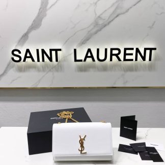 Replica Saint Laurent Kate Grain Leather Chain Shoulder Bag