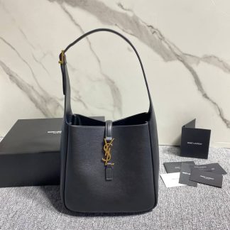 Replica Saint Laurent Le 5 a 7 Leather Hobo Shoulder Bag