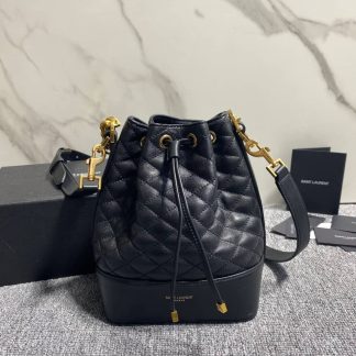 Replica Saint Laurent Small Quilted Lambskin Bucket Bag