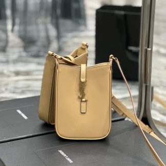 Replica Saint Laurent Le 5 à 7 Vertical Leather Mini Crossbody Bag