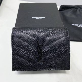 Replica Saint Laurent Monogram Compact Tri Fold Wallet