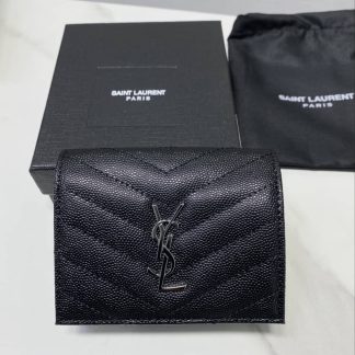 Replica Saint Laurent Monogram Compact Tri Fold Wallet