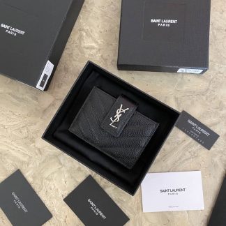 Replica Saint Laurent Monogram Matelassé Leather Card Holder