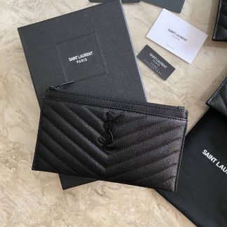 Replica Saint Laurent Monogramme Quilted Calfskin Zip Pouch