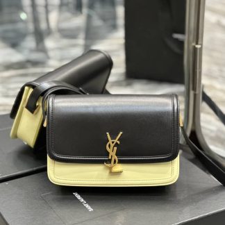 Replica Saint Laurent Leather Monogram Color Blocked Shoulder Bag