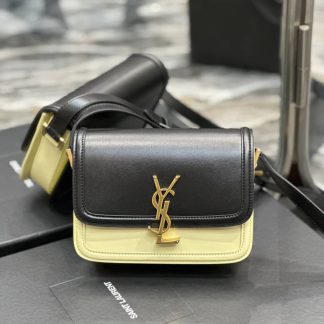 Replica Saint Laurent Leather Monogram Color Blocked Shoulder Bag