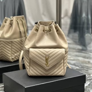 Replica Saint Laurent Joe Mini Quilted Leather Bucket Bag