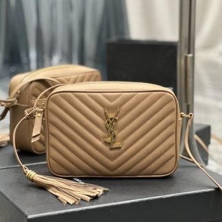 Replica Saint Laurent Lou Quilted Leather Camera Crossbody Bag