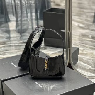 Replica Saint Laurent Le 5 A 7 Patent Leather Mini Shoulder Bag