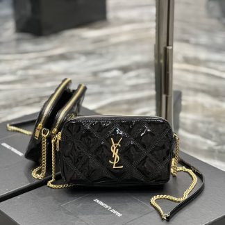 Replica Saint Laurent Becky Quilted Leather Crossbody Bag